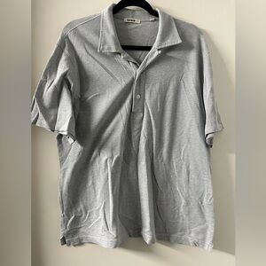 Buck Mason Grey Polo Top Size L